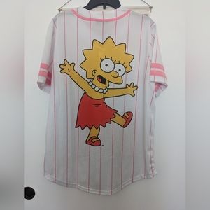 The Simpsons Lisa Simpson "WILD CHILD" Ladies Baseball Jersey